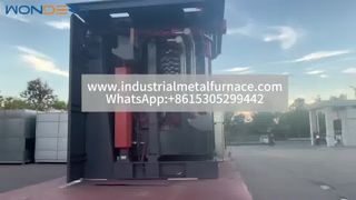 1500-kg-Aluminiumschmelzofen mit KGPS-Strom- und Hydraulikabdeckung – Versandvideo