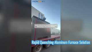 1500 kg Aluminium-Induktionsschmelzofen Versand | KGPS + Hydraulikabdeckung + Kühlturm