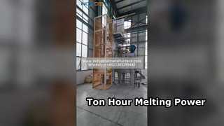 5 Tonnen/Stunde kontinuierlicher Gas-Aluminium-Schmelzofen | Für die Aluminiumbarren- und Druckgussindustrie
