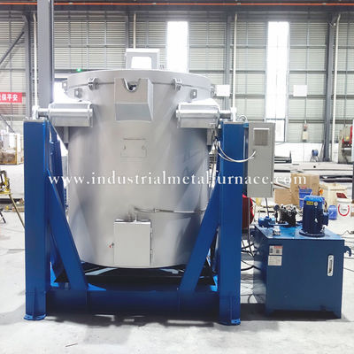 kaufen 800kg High-Efficiency Natural Gas Industrial Aluminum Melting Furnace with Hydraulic System and 850°C Capacity online manufacture
