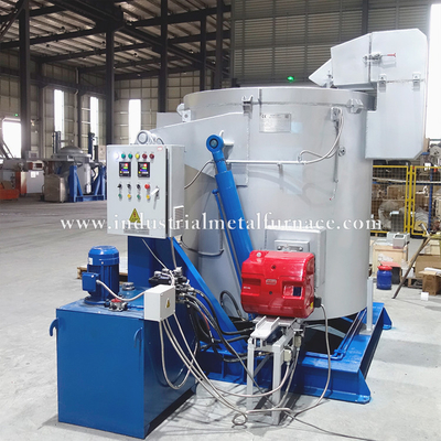 kaufen 1000 kg Gusseisen Schmelzgas Erdgas Zink Dross Metall Schmelzofen Hydraulische Neigung online manufacture