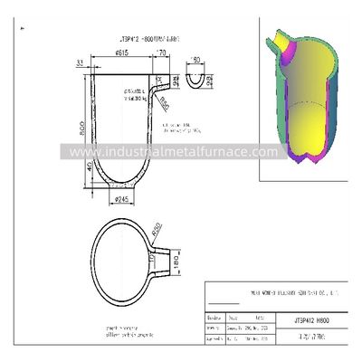 kaufen Hochleistungs-Graphittiegel 300 kg für das Metallschmelzen online manufacture
