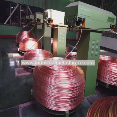 kaufen 2000T per Year 8-20mm Copper Rod Upward Continuous Casting Machine Line online manufacture