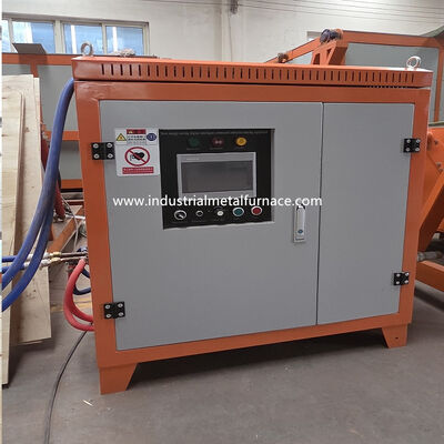 kaufen 100KG Kupfer-Induktionsschmelzofen mit 80KW IGBT-Leistung und hydraulischer Kippvorrichtung für hocheffiziente Metallverarbeitung Online-Herstellung