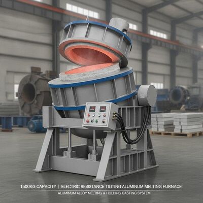 kaufen 1500 kg Kapazität Elektroresistenz-Aluminium-Schmelzofen mit hydraulischer Neigung und PID-intelligenter Temperaturregelung Online-Herstellung