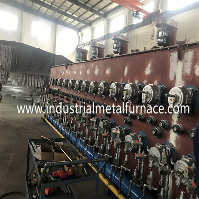 Stützrollen-Gas ununterbrochener Mesh Belt Furnace Carburizing Tempering für Befestiger