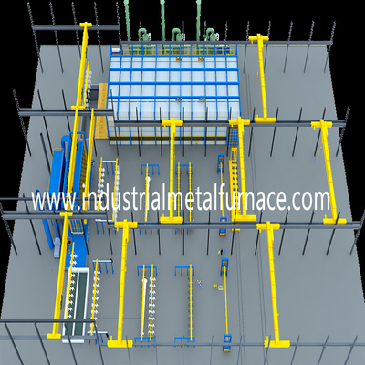 500KW verzinken industriellen Zink-Feuerverzinkungs-Kessel des Wärmebehandlungs-Ofen-XG 08