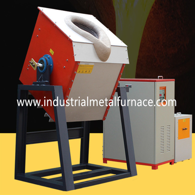 Einschmelzen-industrieller Induktionsofen 35KW 10KG Metallfür Roheisen-Stahl