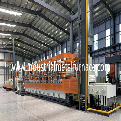 Stützrollen-Gas ununterbrochener Mesh Belt Furnace Carburizing Tempering für Befestiger