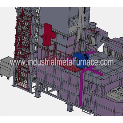 industrielle Aluminiumgasbeheiztschmelzofen 250kg/H Cntinuous, Aluminiumschrott-Schmelzofen