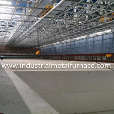 U-Form Stahlkonstruktion Hot Dip Galvanizing Ofen mit kundenspezifischem Kesseldesign und 50mm/60mm Zink Kessel Dicke