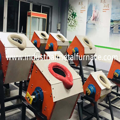 Das Kippen 10KG schreiben Stahlschmelzofen-Induktion Heater Melting Metal 35KW