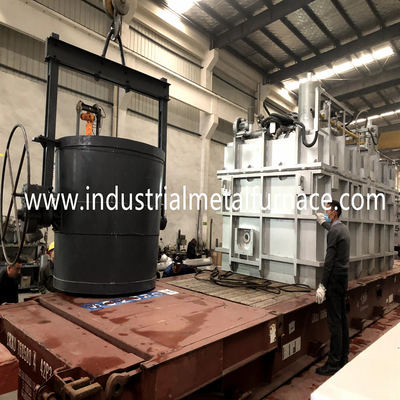 Ofen-automatisches elektrisches vertikales Schöpflöffel-Vorwärmer ALUMINIUMCER 350kg 18KW haltenes