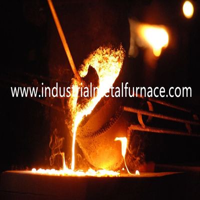schmelzender Stahl-Shell Industrial Induction Furnace For Stahl 5T 60Mins, der 3000KW schmilzt