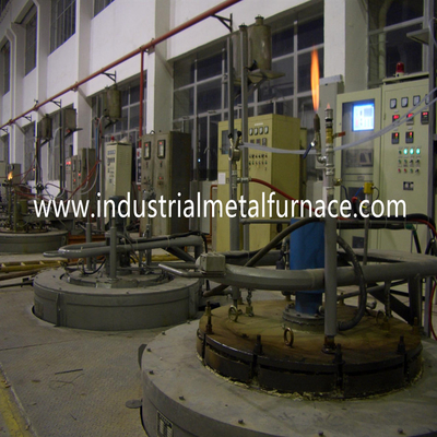 Elektrischer Widerstand-ununterbrochenes Gas-Karburierungsofen 90KW 50HZ Pit Type Gas Carburizing Furnace