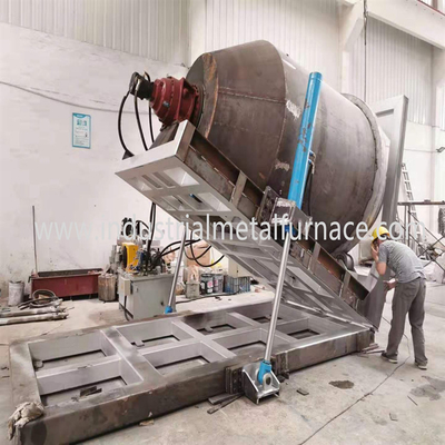Rotierende industrielle Aluminiumgasschmelzofen 5000KG für die Barrenherstellung